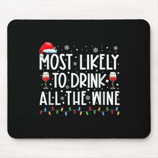 Am wahrscheinlichsten wird die ganze Wein-Familie Mousepad (Vorne)