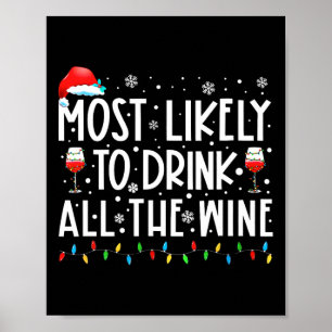 Am wahrscheinlichsten wird die ganze Wein-Familie  Poster