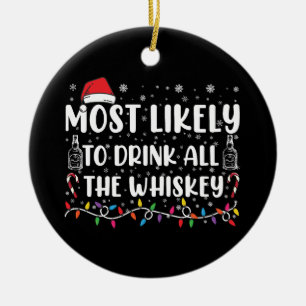 Am wahrscheinlichsten wird die ganze Whiskey-Famil Keramik Ornament