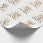 Am wahrscheinlichsten wird die jüdische Menorah Ha Geschenkpapier (Ecke)