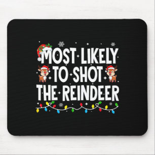 Am wahrscheinlichsten wird die Rentier-Weihnachtsf Mousepad