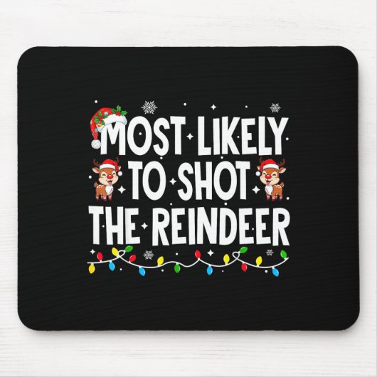 Am wahrscheinlichsten wird die Rentier-Weihnachtsf Mousepad (Vorne)