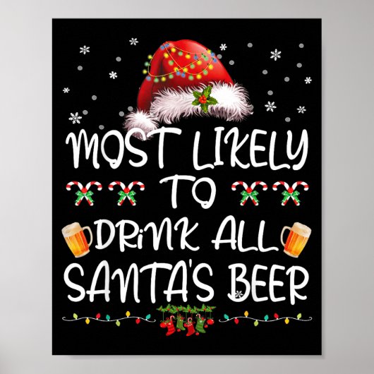 Am wahrscheinlichsten wird er das ganze Bier von S Poster (Vorne)