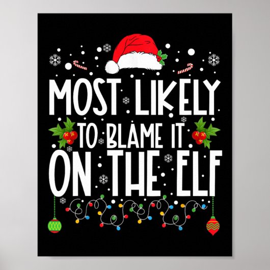 Am wahrscheinlichsten wird es auf dem Elf Santa Fa Poster (Vorne)
