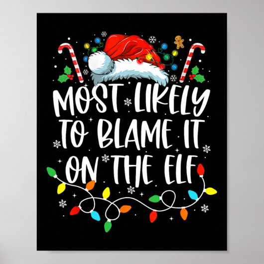 Am wahrscheinlichsten wird es auf dem Elf Santa Fa Poster (Vorne)