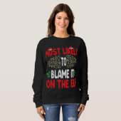 Am wahrscheinlichsten wird es auf dem Elf Santa Fa Sweatshirt (Vorne ganz)