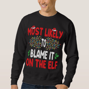 Am wahrscheinlichsten wird es auf dem Elf Santa Fa Sweatshirt