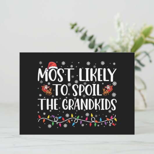 Am wahrscheinlichsten wird es den Großkindern Weih Einladung (Stehend Vorderseite)