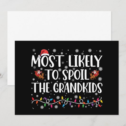 Am wahrscheinlichsten wird es den Großkindern Weih Einladung (Vorne/Hinten)