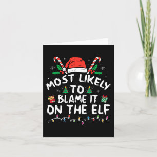 Am wahrscheinlichsten wird es der Elf-Weihnachtsfa Karte