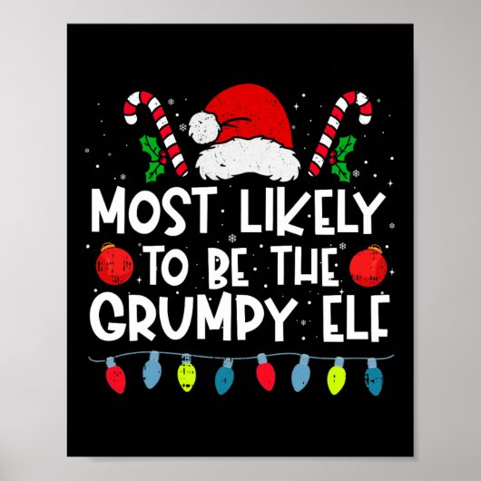Am Wahrscheinlichsten Wird Es Die Grumpy Elf Famil Poster (Vorne)