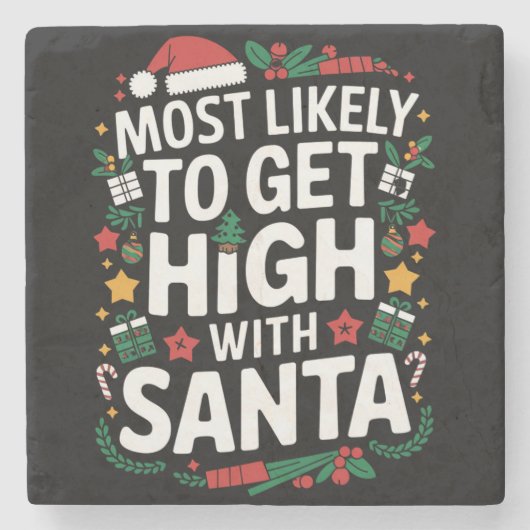 Am wahrscheinlichsten wird es mit Weihnachtsmatte  Steinuntersetzer (Vorderseite)