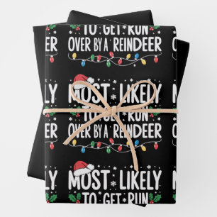 Am wahrscheinlichsten wird es, von einem Rentier-X Geschenkpapier Set