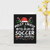 Am wahrscheinlichsten wird Fußball mit der Weihnac Karte (Gelbe Blume)