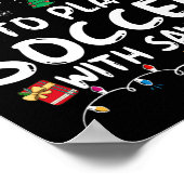 Am wahrscheinlichsten wird Fußball mit der Weihnac Poster (Ecke)