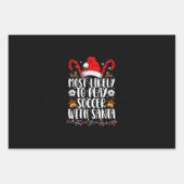 Am wahrscheinlichsten wird Fußball mit Weihnachtsf Geschenkpapier Set (Vorderseite)