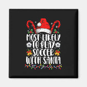 Am wahrscheinlichsten wird Fußball mit Weihnachtsf Magnet (Vorne)