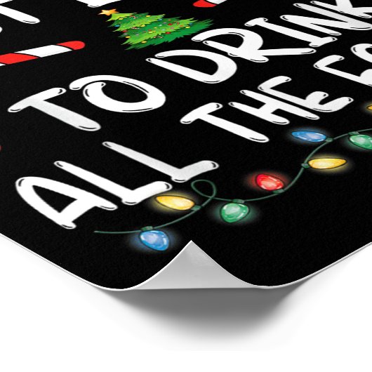 Am wahrscheinlichsten wird man alles Eggnog-Weihna Poster (Ecke)