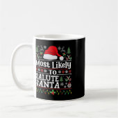 Am wahrscheinlichsten wird man den Weihnachtsmann Kaffeetasse (Links)