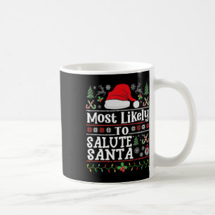 Am wahrscheinlichsten wird man den Weihnachtsmann Kaffeetasse