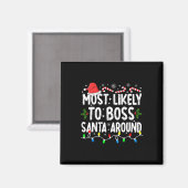 Am wahrscheinlichsten wird man den Weihnachtsmann Magnet (Vorderseite/Rückseite)