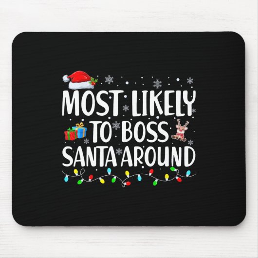 Am wahrscheinlichsten wird man den Weihnachtsmann  Mousepad (Vorne)
