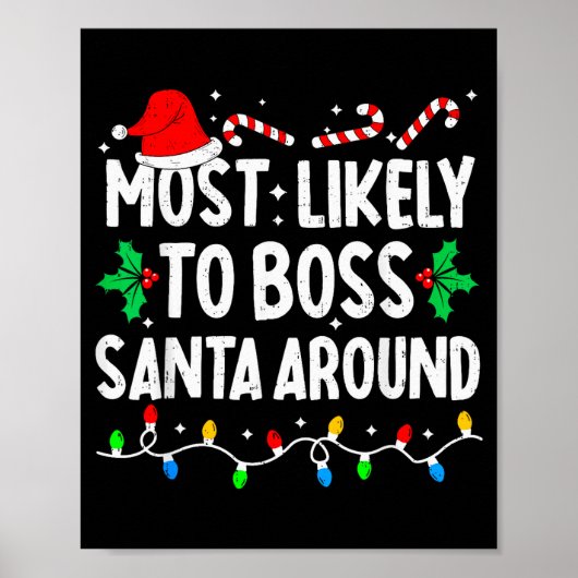 Am Wahrscheinlichsten wird man den Weihnachtsmann  Poster (Vorne)
