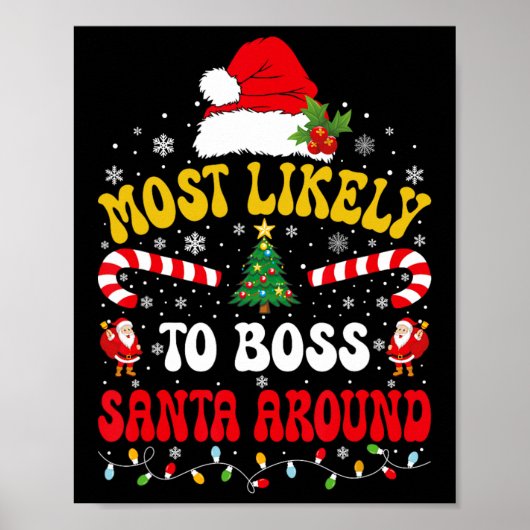 Am wahrscheinlichsten wird man den Weihnachtsmann Poster (Vorne)
