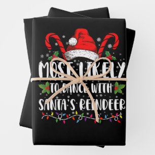 Am wahrscheinlichsten wird man mit der Rentierfami Geschenkpapier Set
