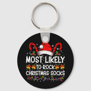 Am wahrscheinlichsten wird man Weihnachts-Socken l Schlüsselanhänger
