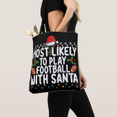 Am Wahrscheinlichsten wird mit dem Weihnachtsmann  Tasche (Von Nahem)