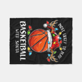 Am wahrscheinlichsten wird mit Santa Christma Bask Fleecedecke (Vorderseite (Horizontal))