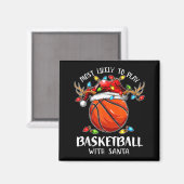 Am wahrscheinlichsten wird mit Santa Christma Bask Magnet (Vorderseite/Rückseite)