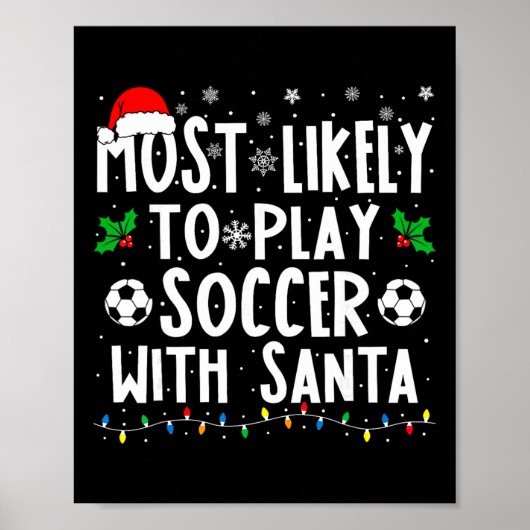 Am Wahrscheinlichsten Wird Mit Santa Family Chris Poster (Vorne)
