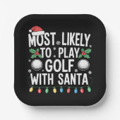 Am Wahrscheinlichsten wird mit Santa Family Xmas G Pappteller (Vorderseite)