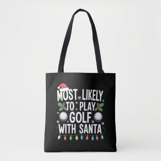 Am Wahrscheinlichsten wird mit Santa Family Xmas G Tasche (Vorderseite)