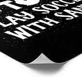 Am Wahrscheinlichsten Wird Mit Santa Funny Family Poster (Ecke)