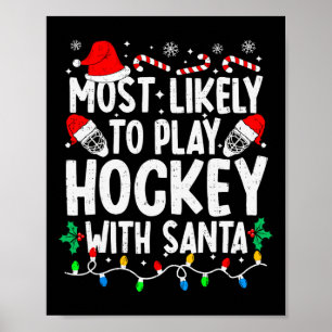Am Wahrscheinlichsten Wird Mit Santa Matching Chr  Poster