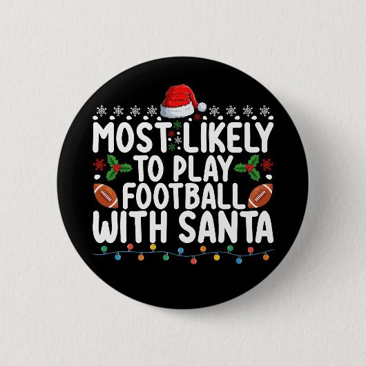 Am Wahrscheinlichsten wird mit Santa Weihnachten F Button (Vorderseite)