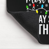 Am Wahrscheinlichsten Wird Mit Santa Weihnachten F Mousepad (Ecke)