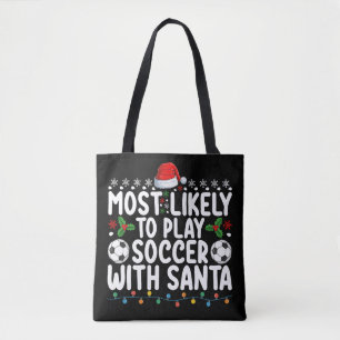 Am Wahrscheinlichsten Wird Mit Santa Weihnachten F Tasche