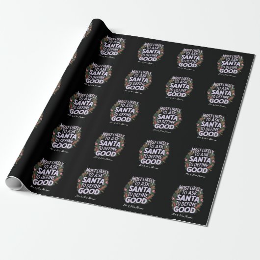 Am wahrscheinlichsten wird Santa bitten, "Gut" zu Geschenkpapier (Ungerollt)