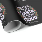 Am wahrscheinlichsten wird Santa bitten, "Gut" zu Geschenkpapier (Rolleneckpunkt)