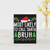 Am wahrscheinlichsten wird Santa Bruh lustige pass Karte (Gelbe Blume)