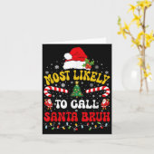 Am wahrscheinlichsten wird Santa Bruh Xmas lustige Karte (Gelbe Blume)