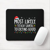 Am wahrscheinlichsten wird Santa gefragt, ein gute Mousepad (Mit Mouse)