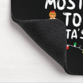 Am Wahrscheinlichsten wird Santa Kekse essen Famil Mousepad (Ecke)