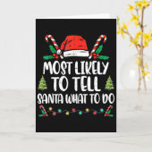 Am Wahrscheinlichsten wird Santa sagen, was er tun Karte (Gelbe Blume)