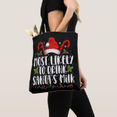 Am wahrscheinlichsten wird Santa's Milch getrunken Tasche (Von Nahem)