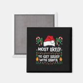 Am wahrscheinlichsten wird sie mit der Santa Match Magnet (Vorderseite/Rückseite)